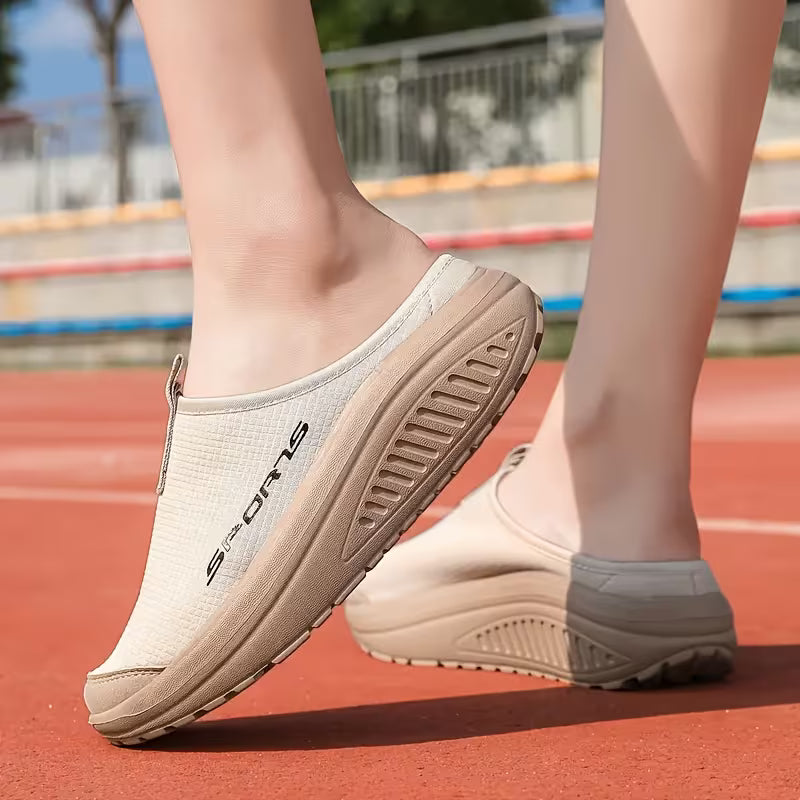 Damen-Komfort-Slip-on-Hausschuhe mit geschlossener Zehenpartie