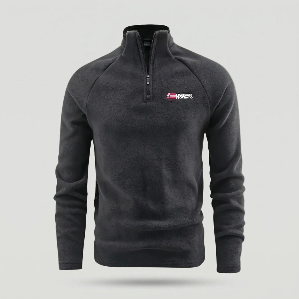 Herren Quarter-Zip Fleecepullover – leichter Fleece für Wandern und Camping