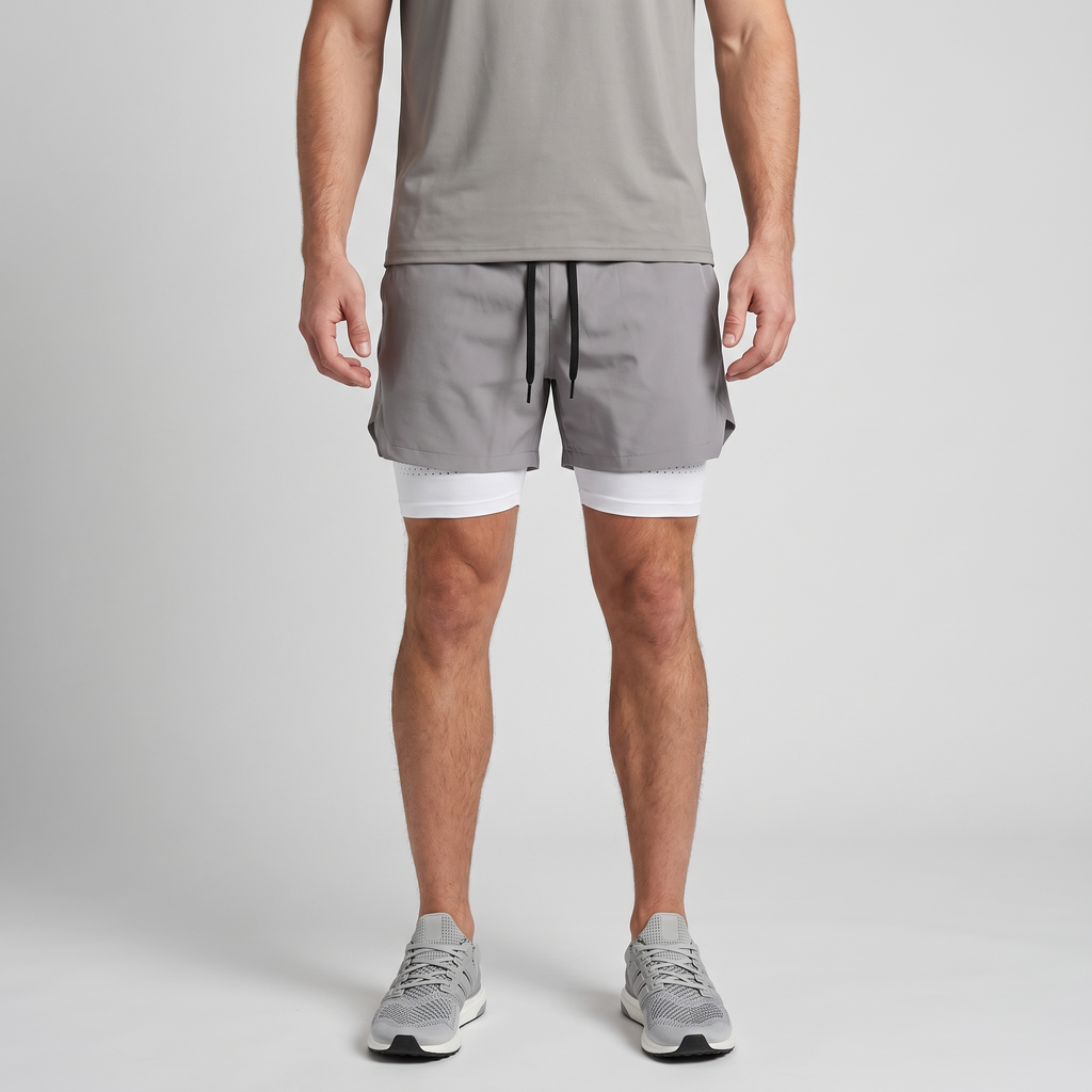 Herren Laufshorts 2-in-1 mit Innenslip und Handytasche