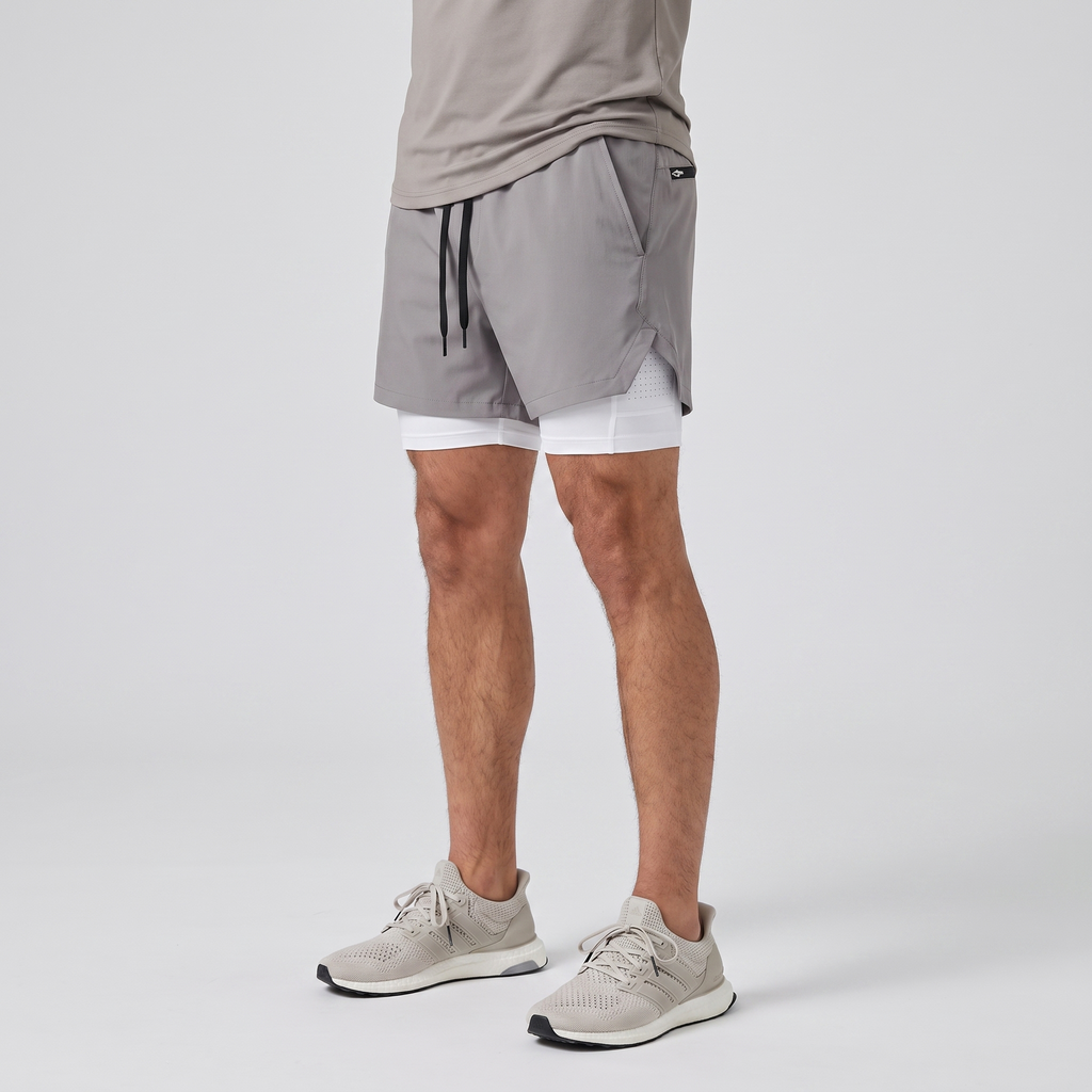 Herren Laufshorts 2-in-1 mit Innenslip und Handytasche