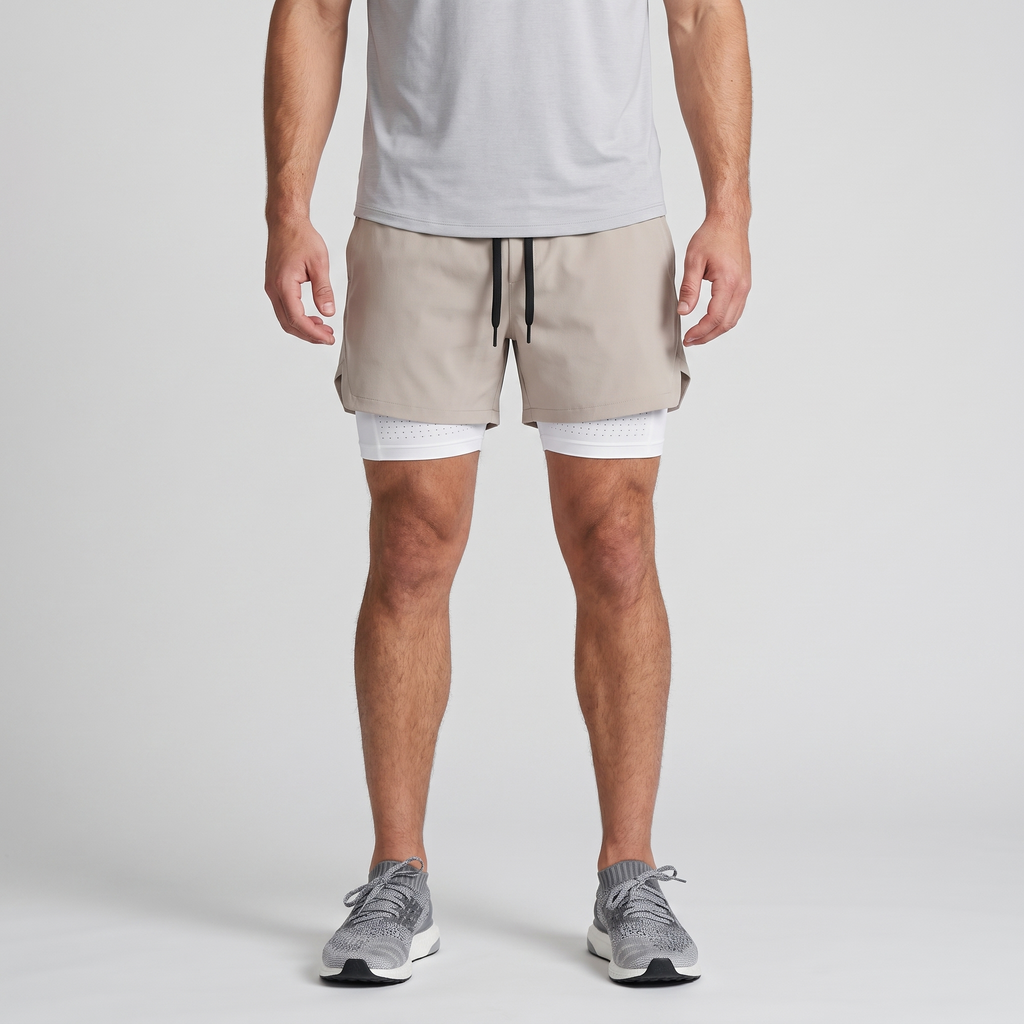 Herren Laufshorts 2-in-1 mit Innenslip und Handytasche