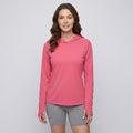 Damen-Sonnenhoodie leicht – UPF 50+ mit Kapuze