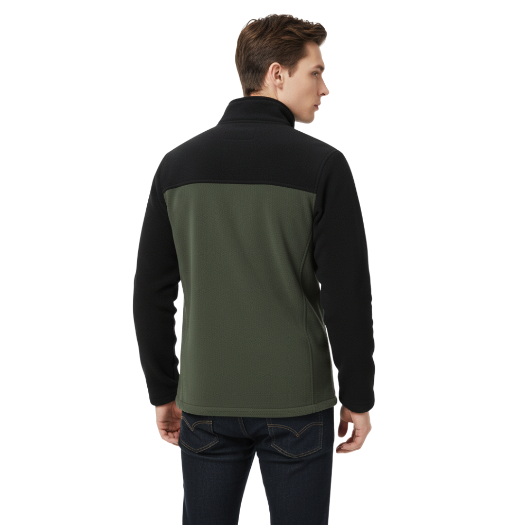 Herren Softshell-Fleecejacke – Thermische Outdoor-Jacke mit Reißverschluss für Herbst & Winter