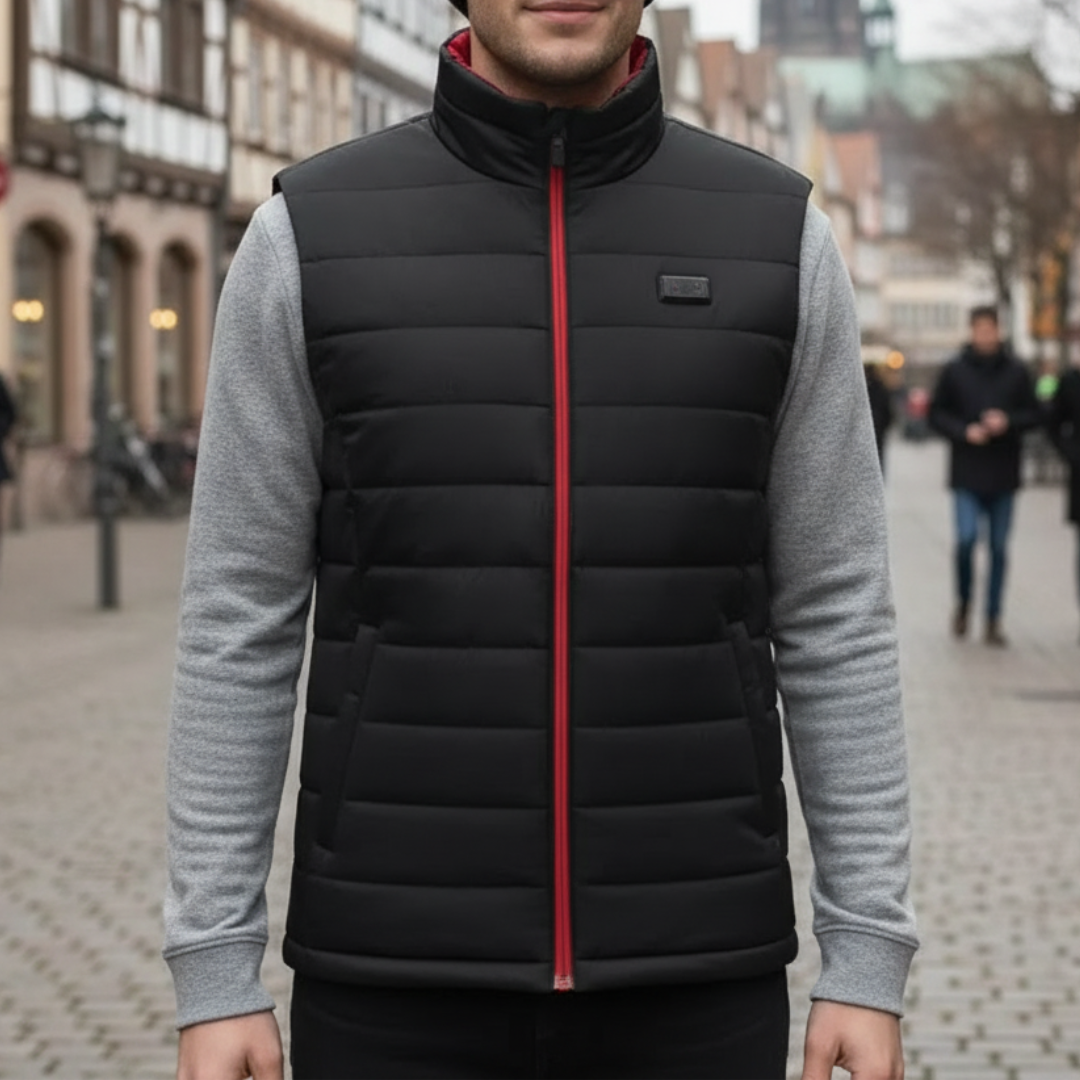USB beheizt Weste Damen mit 9 Heizzonen & Typ-C-Anschluss – HeatWave Comfort