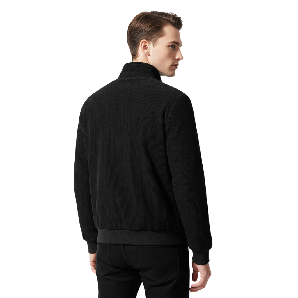 Herren Cordjacke mit Fleecefutter – Warme Winterjacke mit Reißverschluss