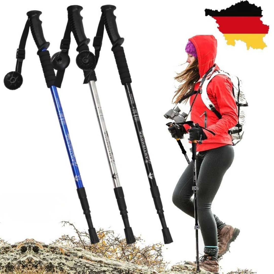 Nordspur | PeakStride Faltbare stoßdämpfende Trekking-Stöcke