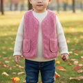 Weste für Kinder mit Reißverschluss & Tasche – CozyBear Vest