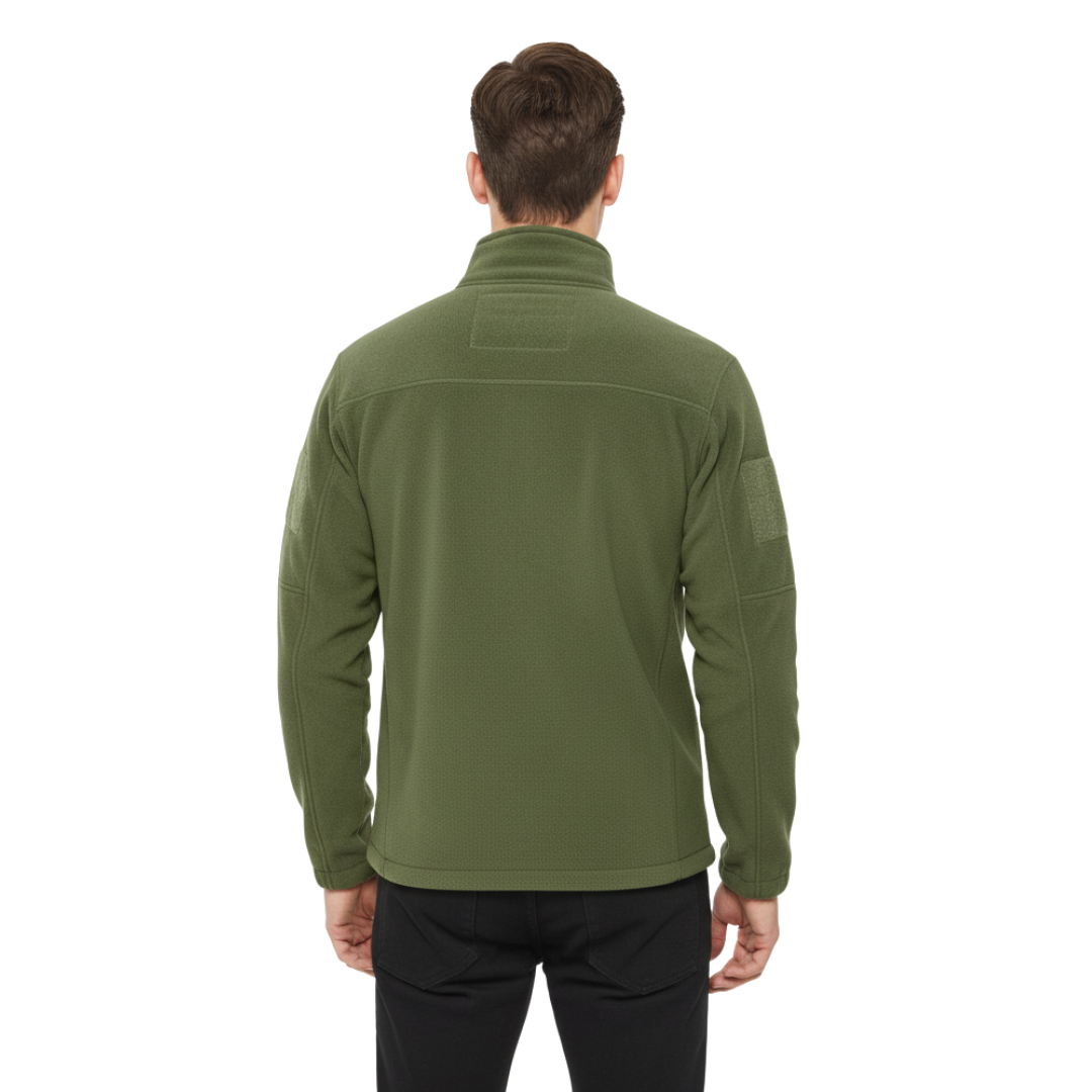 Herren Thermo-Fleecejacke – Taktische Outdoorjacke mit Reißverschluss