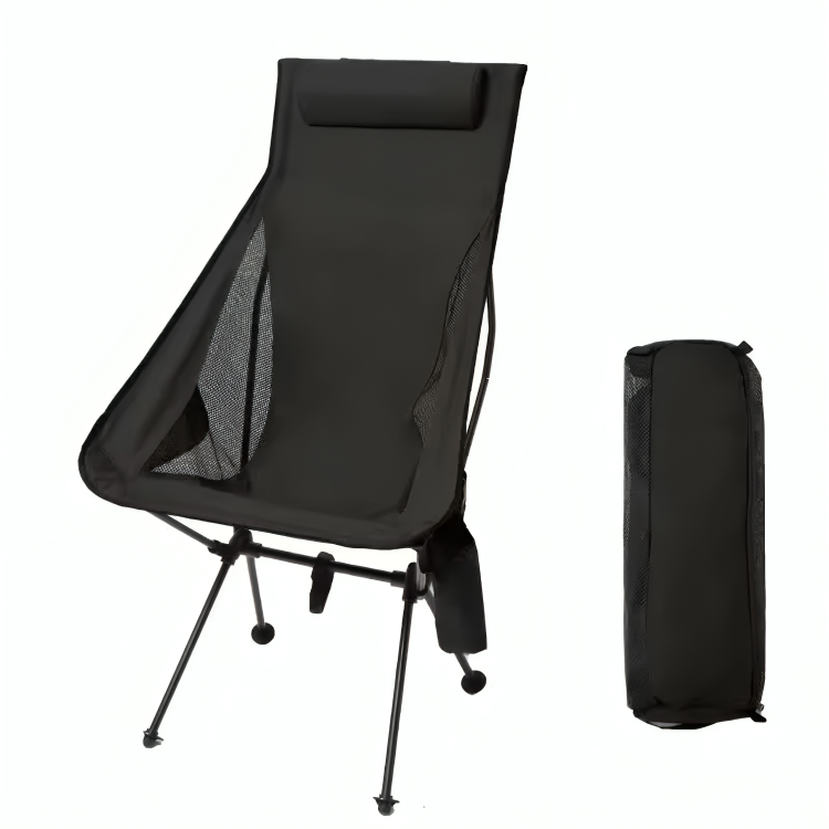 Faltstuhl mit Kopfstütze & Aluminiumrahmen – CampNest Chair