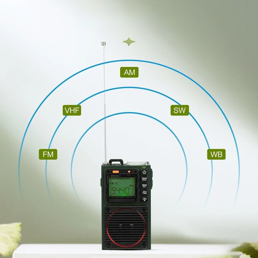 AstraWave Tragbares Multiband-Radiogerät