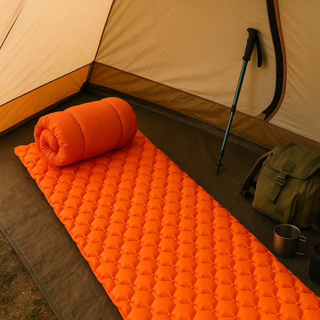 Ultraleichtes Camping-Luftmatratze 550 g – AirHex TrailMat