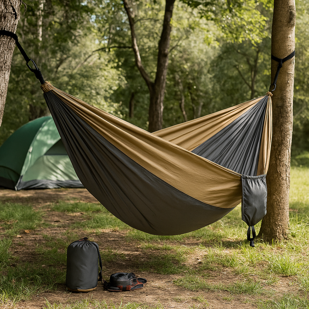 Hängematte Doppel für Camping – RelaxMate Duo