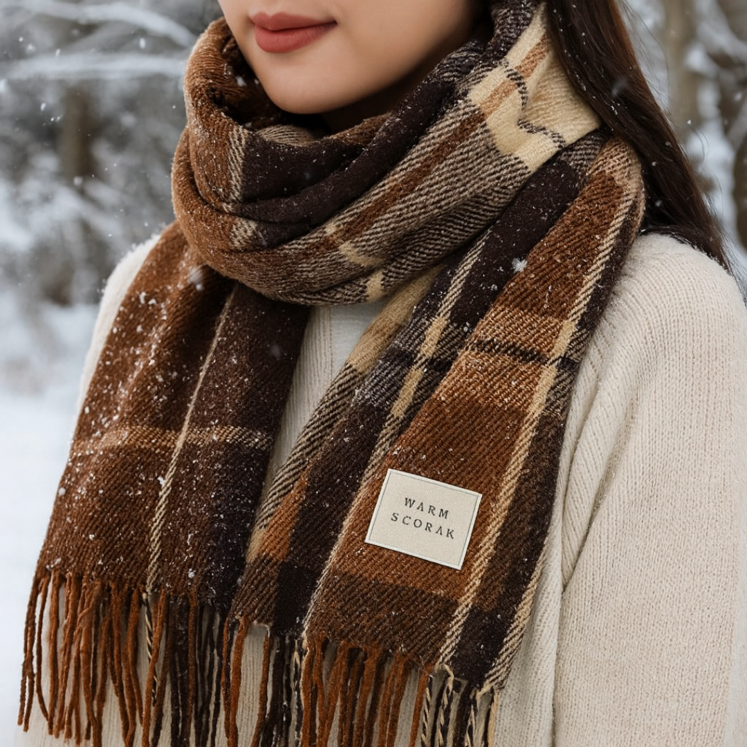 WinterWeb | Warmer Karoschal mit weichem Griff