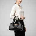 Weiche Mikrofaser-Satchel-Tasche