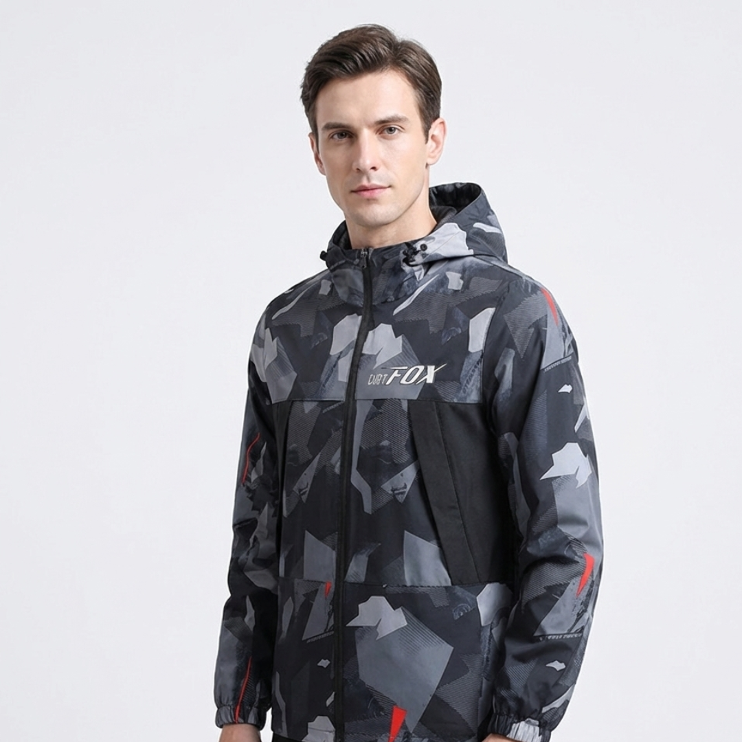 VeloGuard Fahrrad-Windjacke mit Kapuze