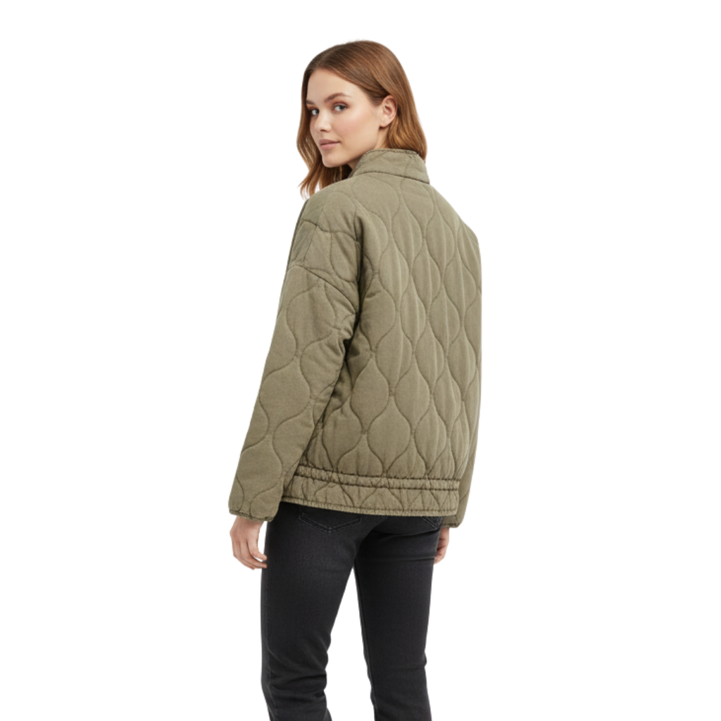 Damen Stepp-Pufferjacke – QuiltEase Warme Baumwolljacke