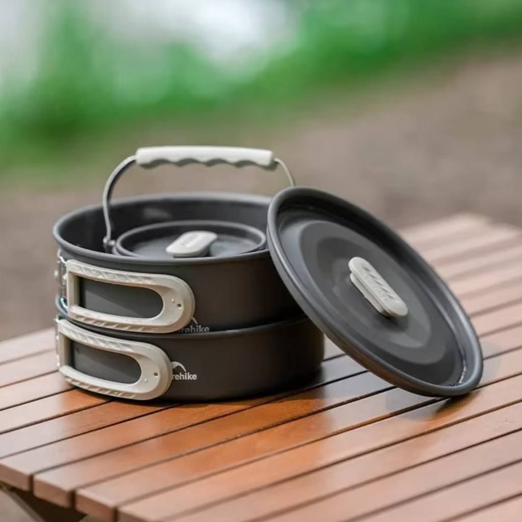 Kochgeschirr-Set für Camping & Trekking (2–4 Personen) – KocherSet Family