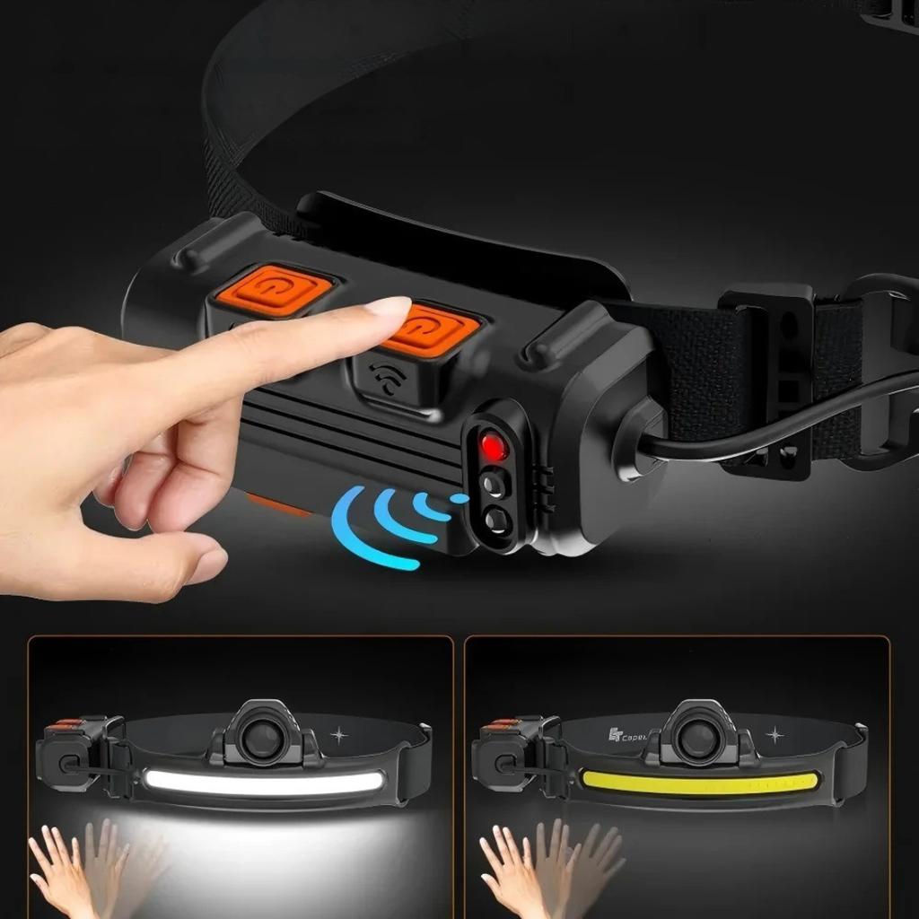 snoutatelier | Luminexor Wiederaufladbare LED-Stirnlampe mit Zoomfunktion