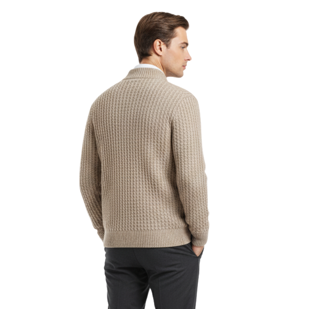 Sandridge Wollpullover mit Reißverschluss