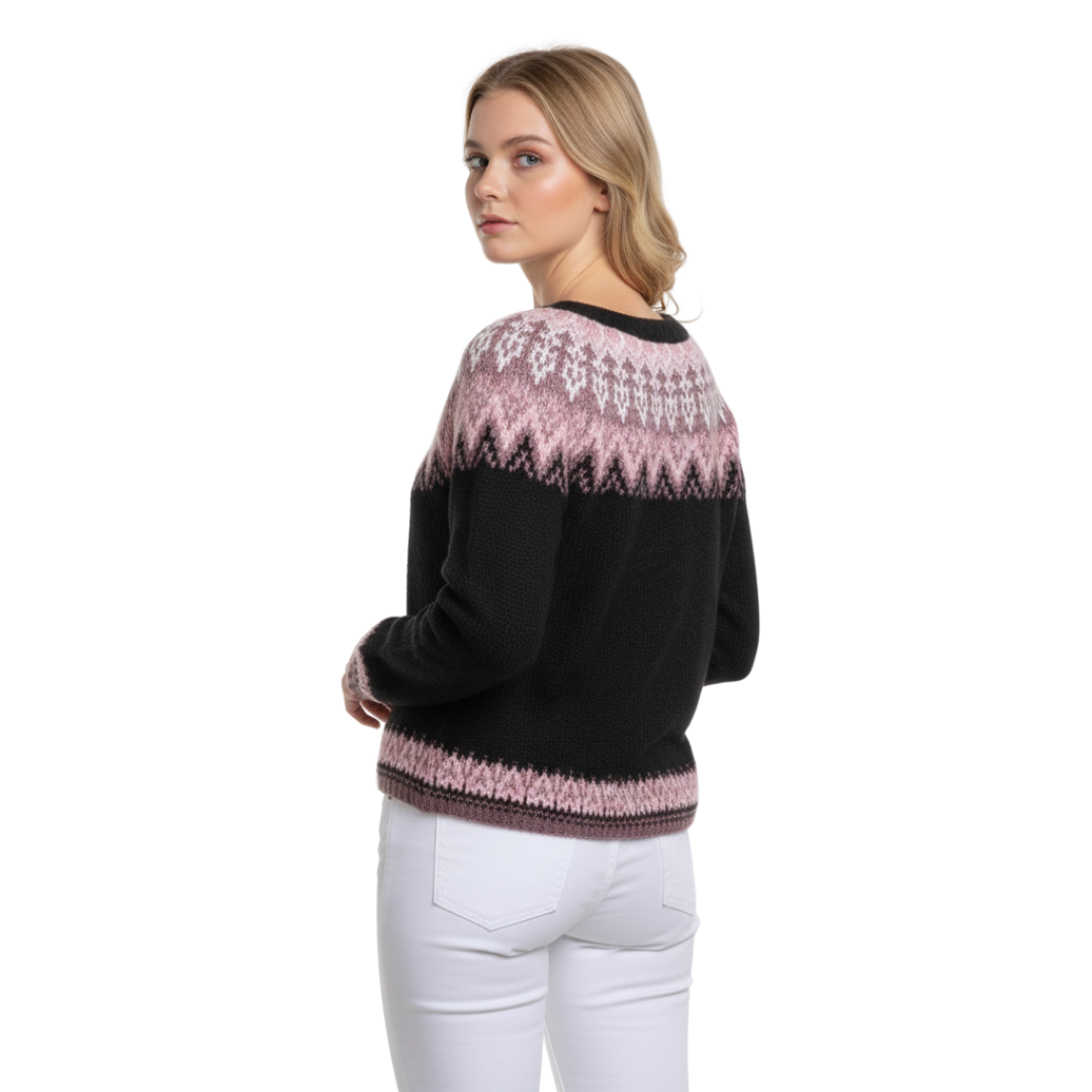 RoseWeave Fair-Isle-Strickpullover