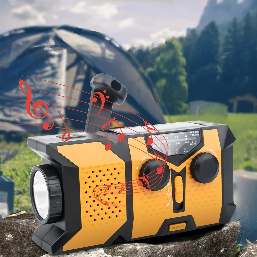 RescueLume Tragbares Kurbelradio