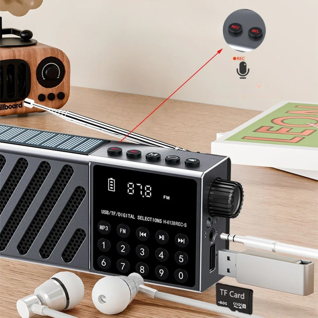 SunTone Tragbares solarbetriebenes Radio
