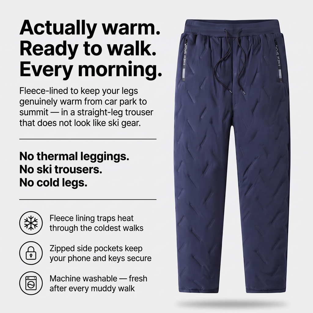 Damen-Wanderhose fleecegefüttert – Gehhose für den Winter