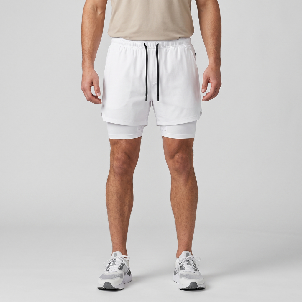 Herren Laufshorts 2-in-1 mit Innenslip und Handytasche