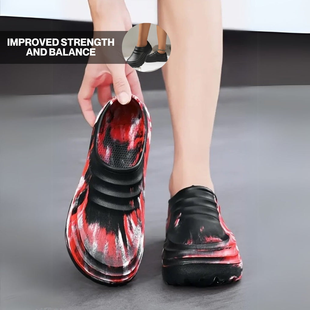 Comfort-Clogs mit Zero-Drop-Sohle und rutschfester Außensohle