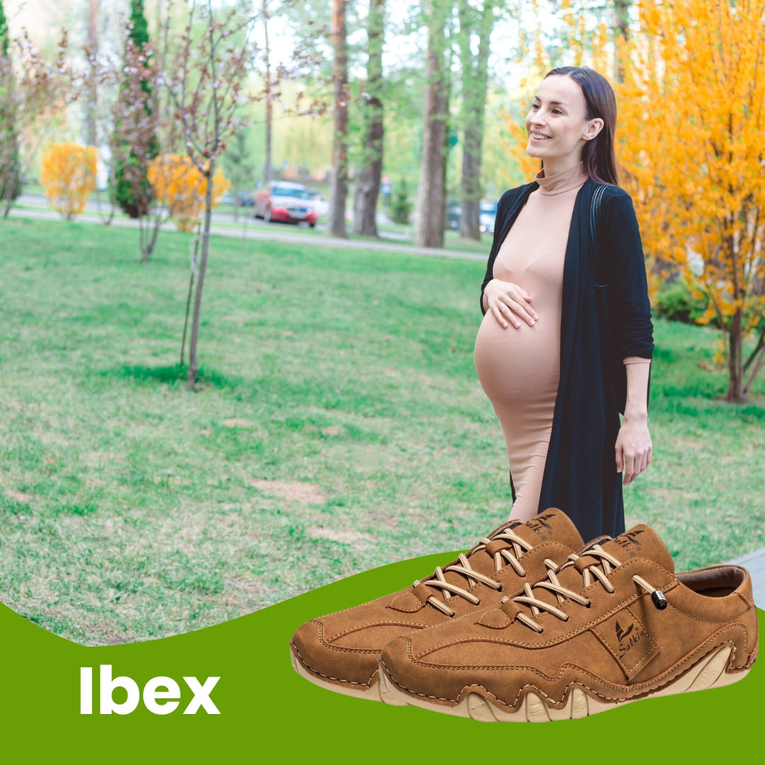 Ibex - ergonomischer, schmerzlindernder & wasserdichter Leder-Barfußschuh für Schwangerschaft & Nachgeburt
