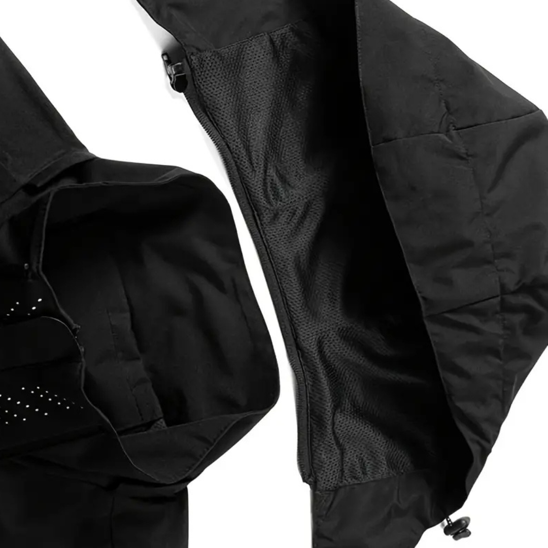 AquaShield - Leichte Herren-Regenjacke mit Kapuze, wasserdicht und winddicht
