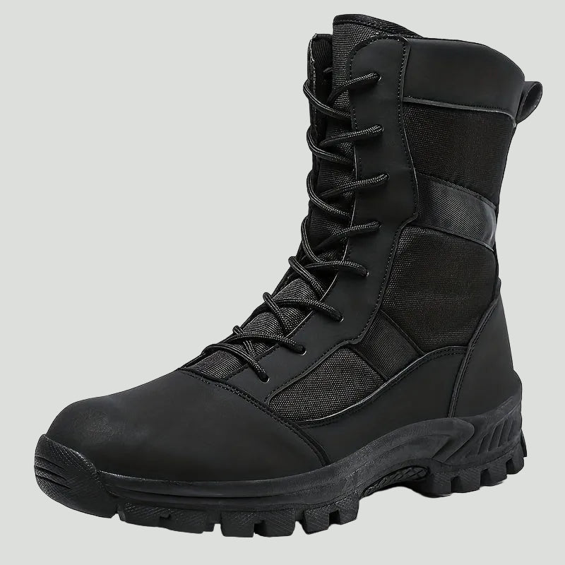 Herren Camouflage-Wanderstiefel hoch geschnitten – atmungsaktiv mit Schnürung