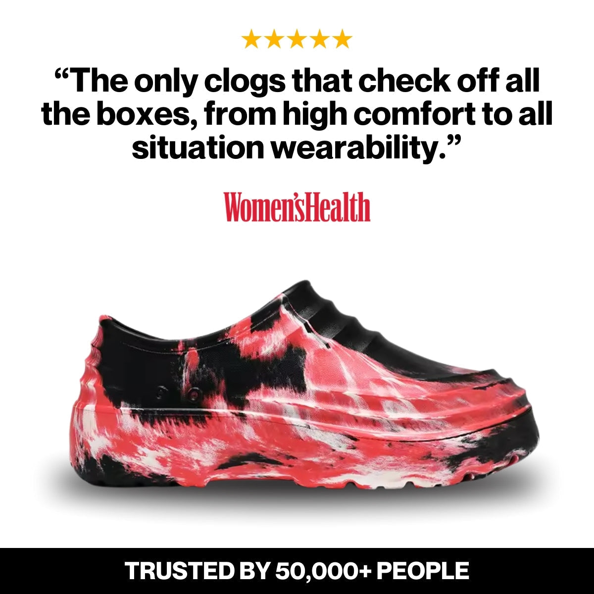 Comfort-Clogs mit Zero-Drop-Sohle und rutschfester Außensohle