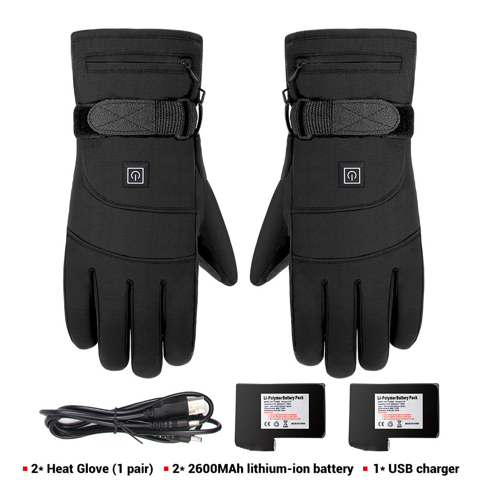 Elektrisch beheizbare Handschuhe – wasserdicht mit Touchscreen-Fingerspitzen