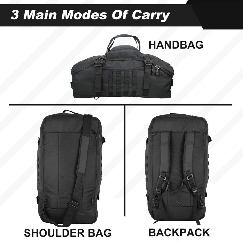 3-in-1 Militär-Duffle-Bag – Tactical Reise-Outdoor-Rucksack, wasserdicht