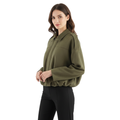 Damen Oversize Zip-Up Jacke – SoftFlow Urban Mantel
