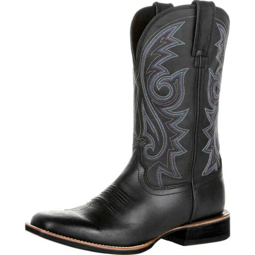 Stiefel im Westernstil mit rutschfester Sohle & Stickerei – RodeoLine Boots