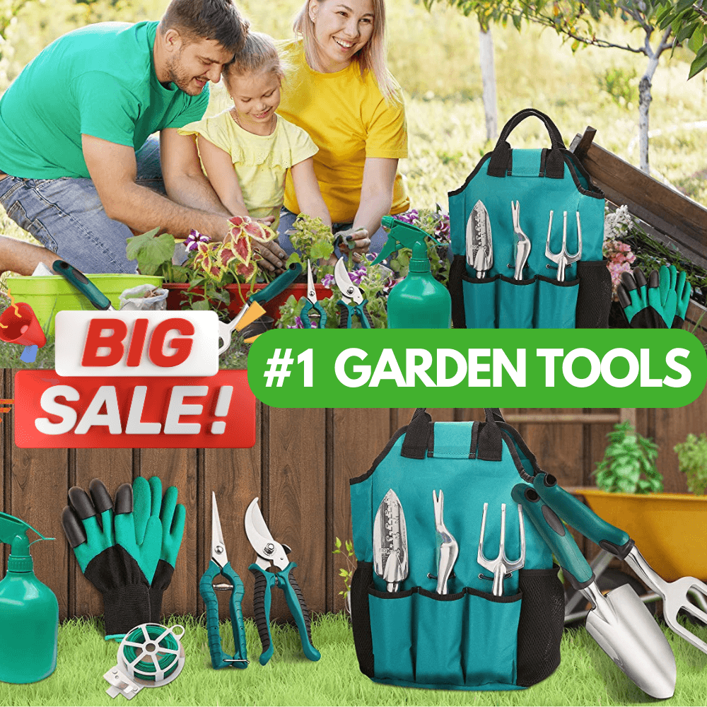 11-teiliges Gartengeräte-Set aus Aluminiumlegierung