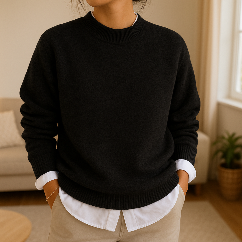 Raven Weicher Strickpullover