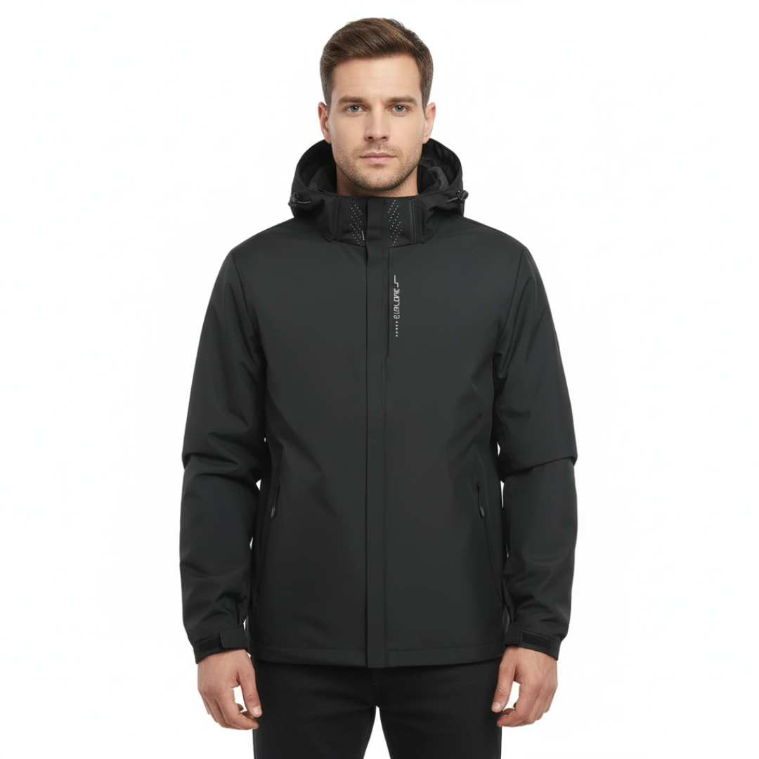 Herren Kapuzen-Wasserdichte Regenjacke – Legere Alltags-Regenjacke für Herren