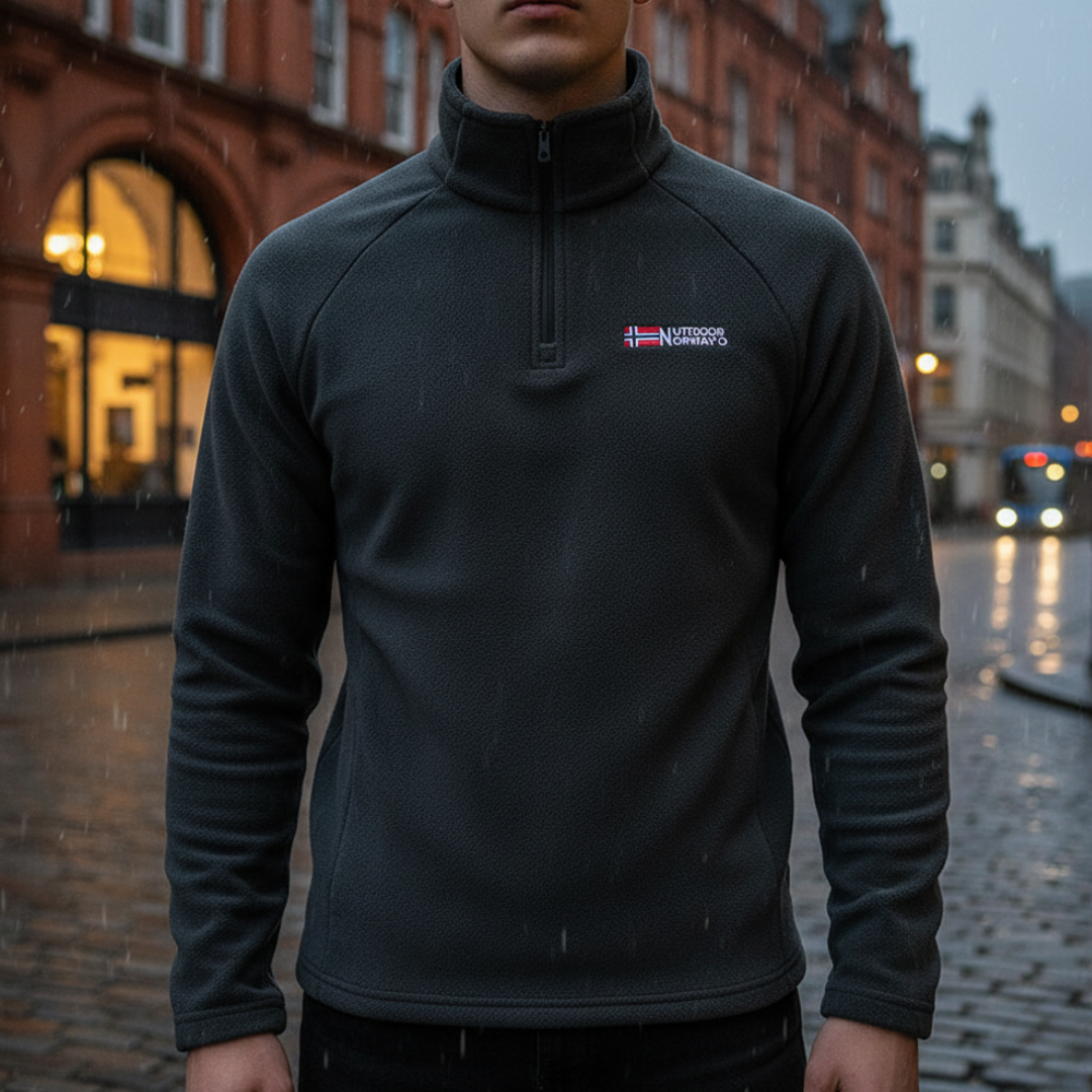 FrostLine Fleece-Pullover mit Halb-Reißverschluss