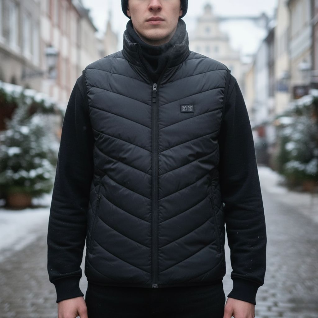 Beheizte Weste mit 9-21 Heizzonen & USB-C – für Damen & Herren