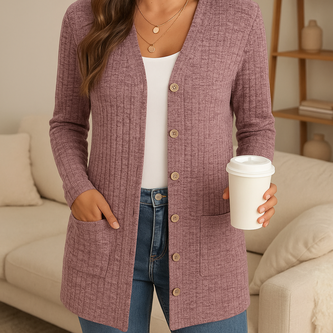 Strickschicht in Blush-Rosa