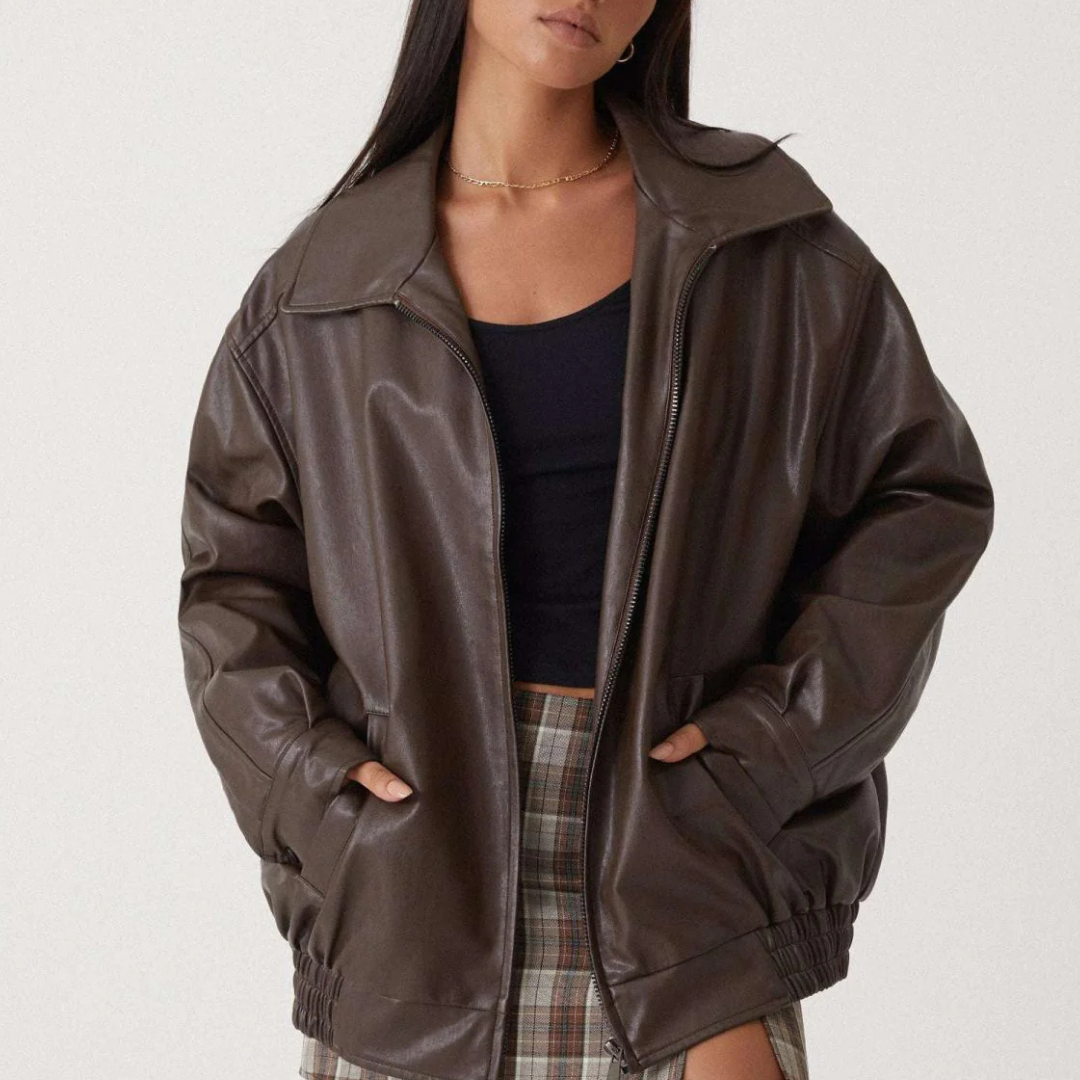 Damen Oversize mit Reißverschluss & Taschen – UrbanEase Layer