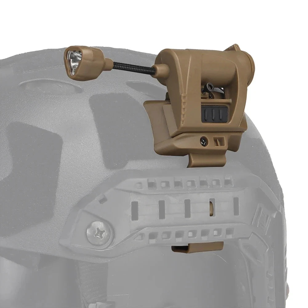 3-Modus Tactical-LED-Helmlicht mit Halterung