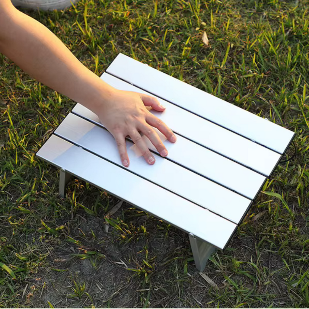 Tragbarer Aluminiumtisch für Camping & Wandern – FaltTisch Kompakt