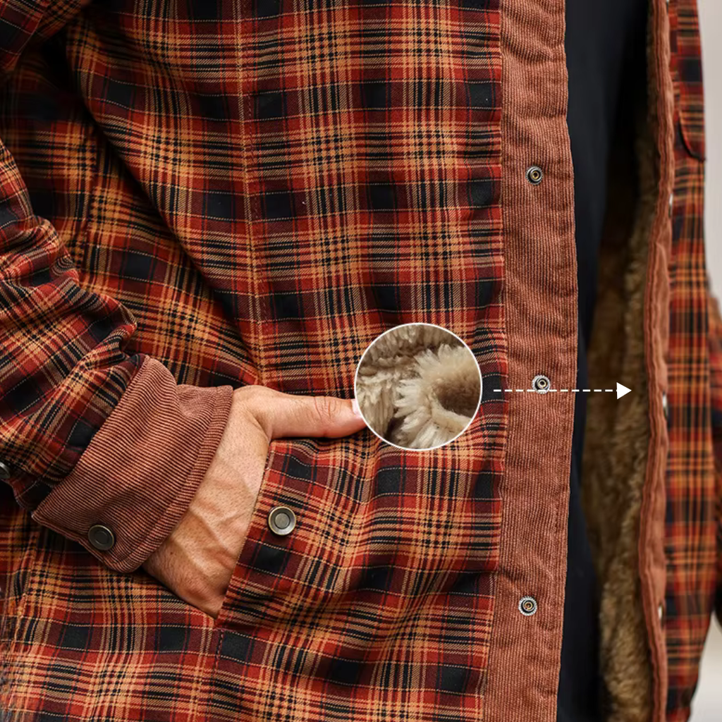 Flanelljacke Herren gefüttert & kariert – NordHaven Lumber Coat