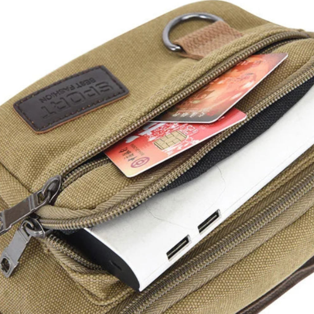 Canvasoro Dicke Canvas-Gürteltasche