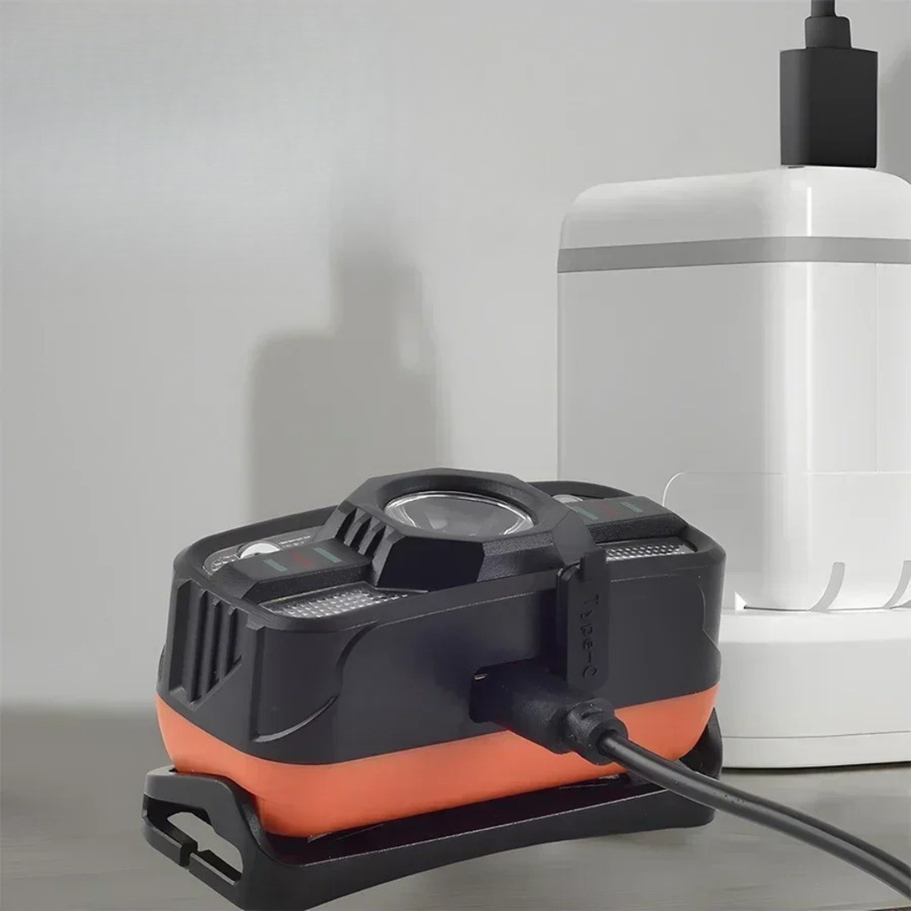 snoutatelier | TrailGlint USB-Stirnlampe mit Bewegungssensor