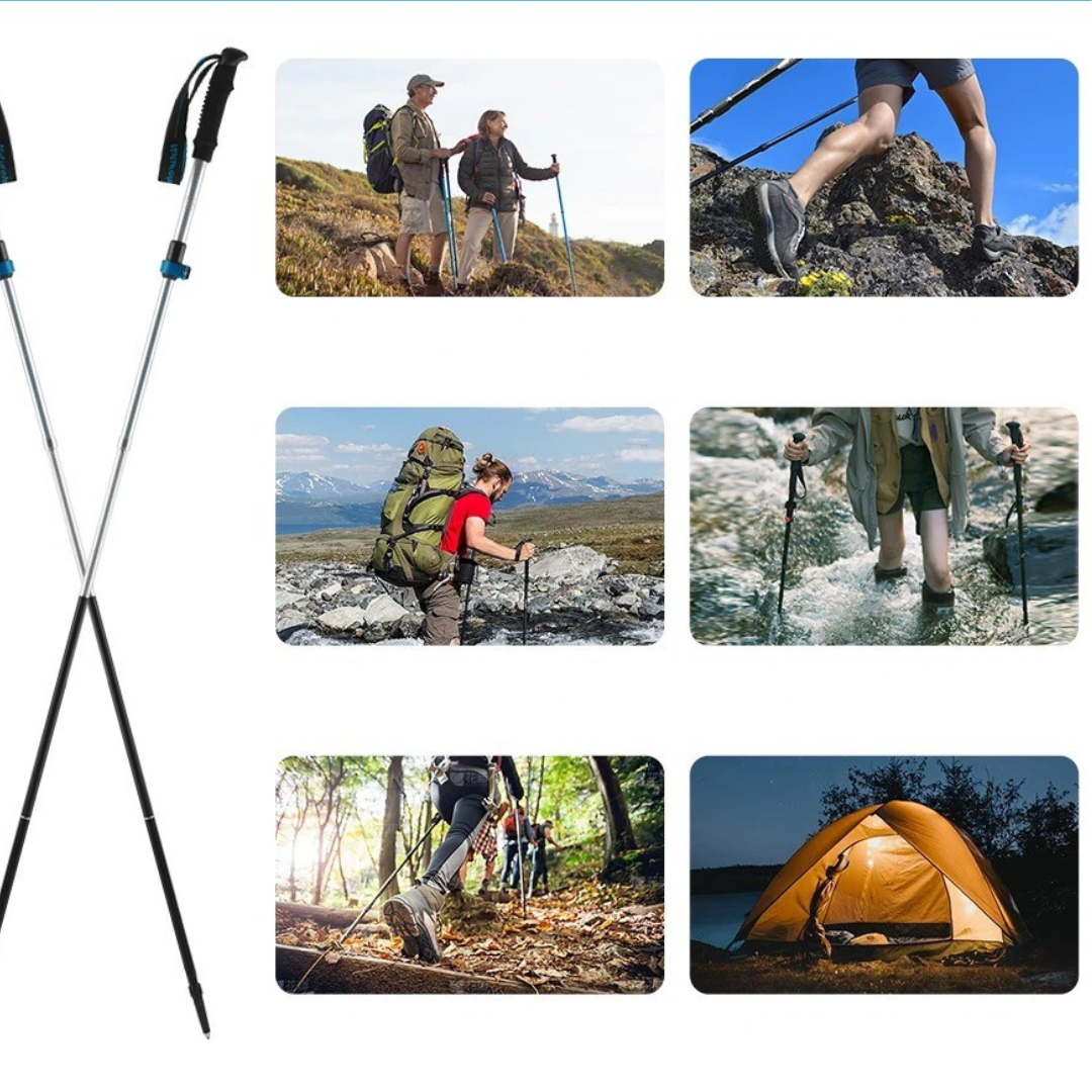 snoutatelier | TrailNimble Ultraleichte Falt-Trekking-Stöcke